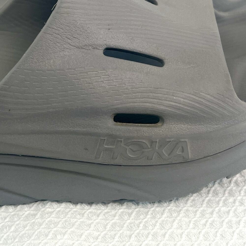 Hoka Ora Recovery Slide 3 Gray Sandals Unisex Size W8 M6 Comfort Slides - Picture 9 of 10